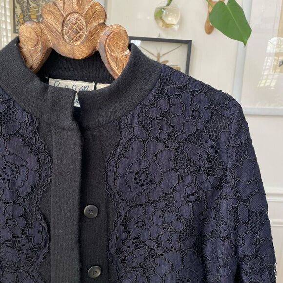 Anthropologie Field Flower Wool Bell Sleeve Cardigan Sweater Shacket $198 S - Picture 3 of 10